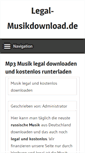 Mobile Screenshot of legal-musikdownload.de